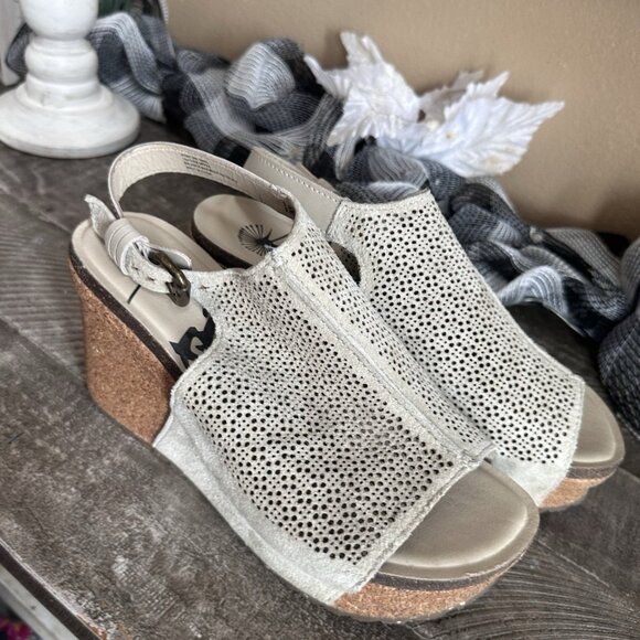 OTBT Jaunt Women's Size 9m Shoes Brown Suede Comfort Wedge Platform Sandals - Picture 3 of 5